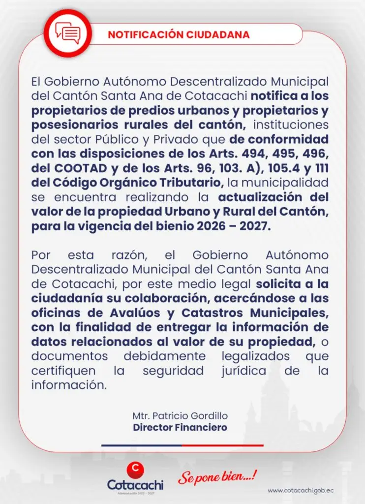 actualización catastral