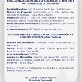 Anuncio de Proyecto